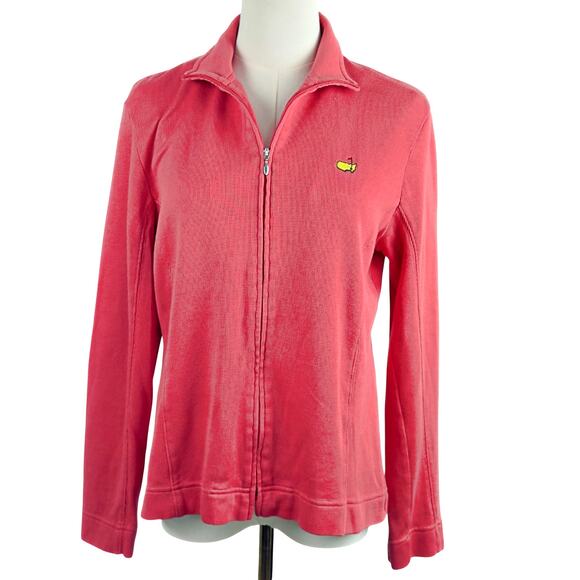 Master's Collection Women's SM Full Zip Jacket Pima Cotton Coral Golf Augusta - Picture 2 of 7